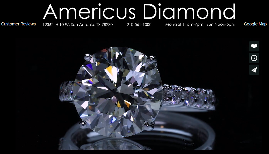 americus diamond earrings