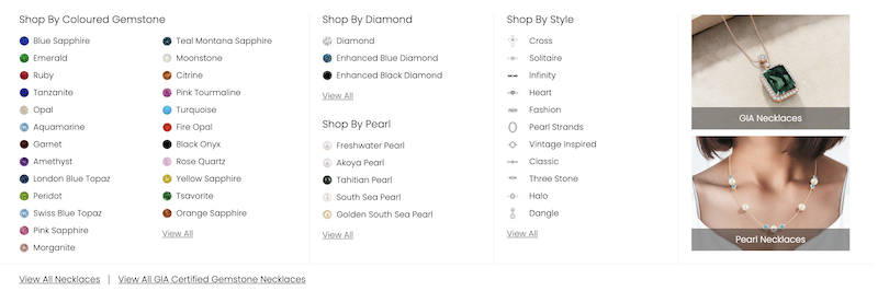 Angara jewelry options