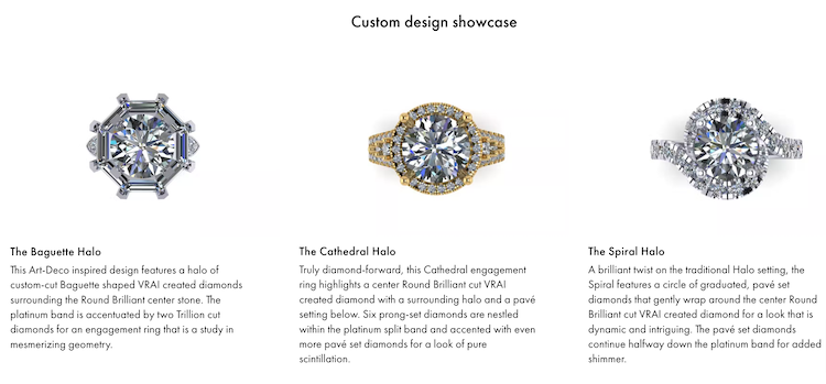 VRAI Custom Engagement Ring Designs