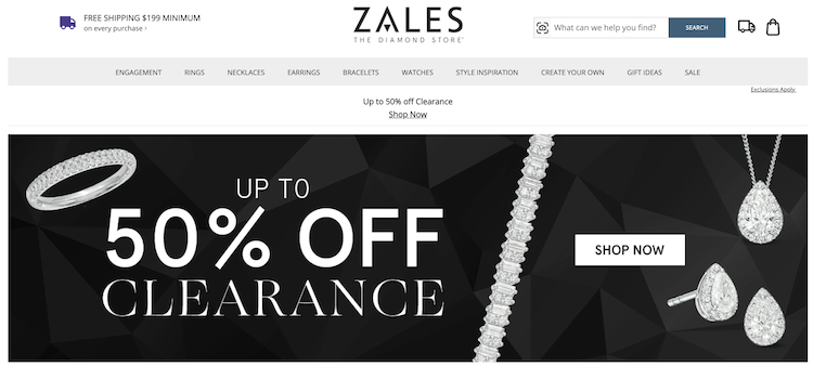 Zales Homepage