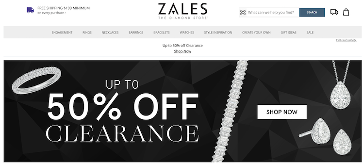 Zales on sale online sales