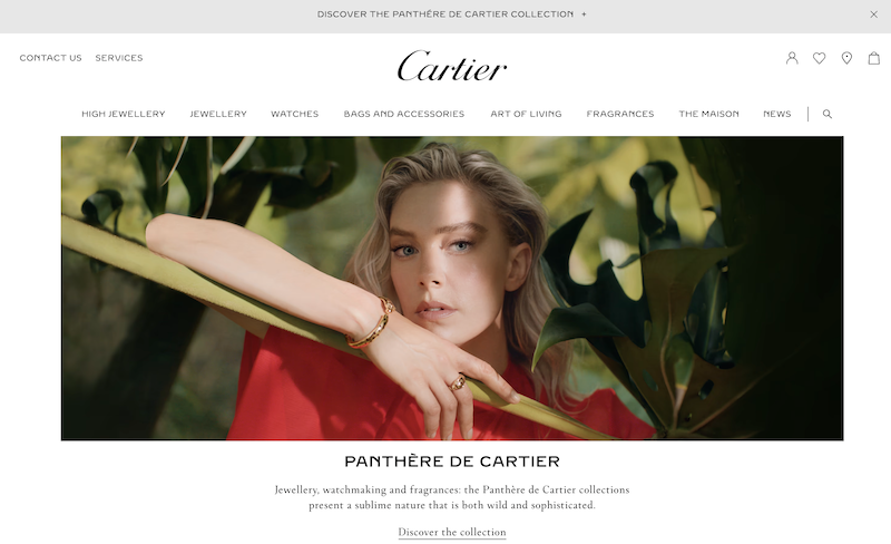 Cartier Homepage