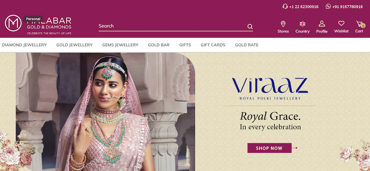 Malabar Gold & Diamonds Homepage