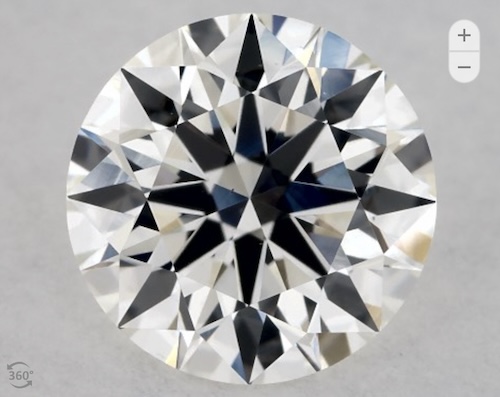 1 Carat G VS1 True Hearts Diamond from James Allen