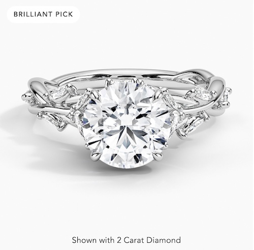 Secret Garden Diamond Engagement Ring