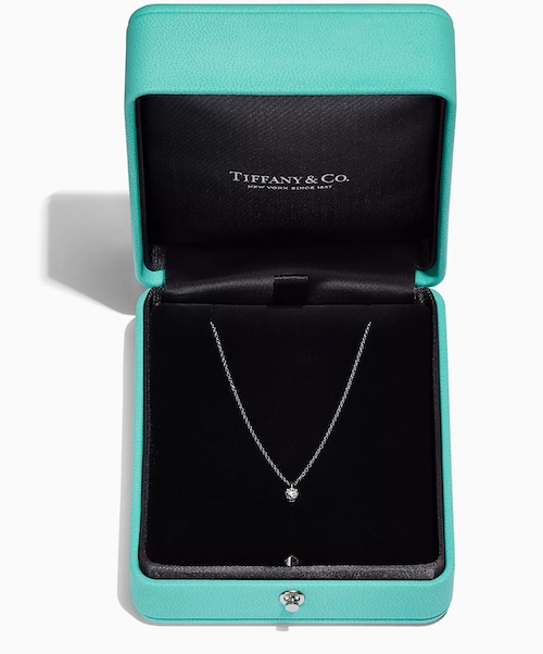 Tiffany SolitaireDiamond Pendant in Platinum